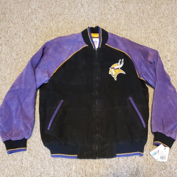 NFL MN Vikings Jacket Leather - Picture 1 of 3
